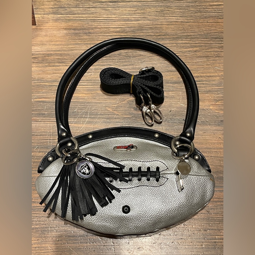 Las Vegas Raiders football purse